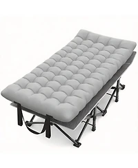 Folding Camping Sleeping Mattress Portable Heavy Duty Pillow Oxford Carry Bag Adults Travel Nap