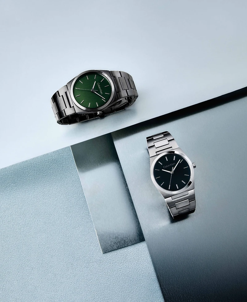 Calvin Klein Men's Ck Empower Gray Ip Stainless Steel Bracelet Watch, 40mm