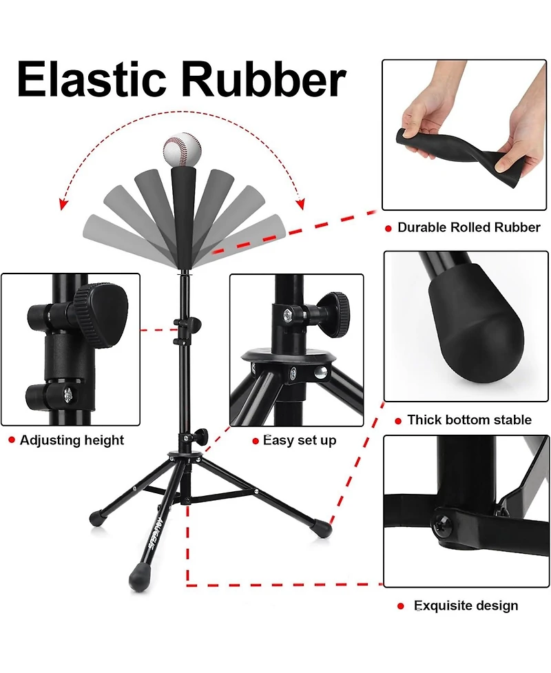 Aoligeijs Baseball Softball Practice Net,Pitching Net,Batting Net,with Bonus Strike Zone,Target and Bow Frame,for Hitting,Pitching,Catching