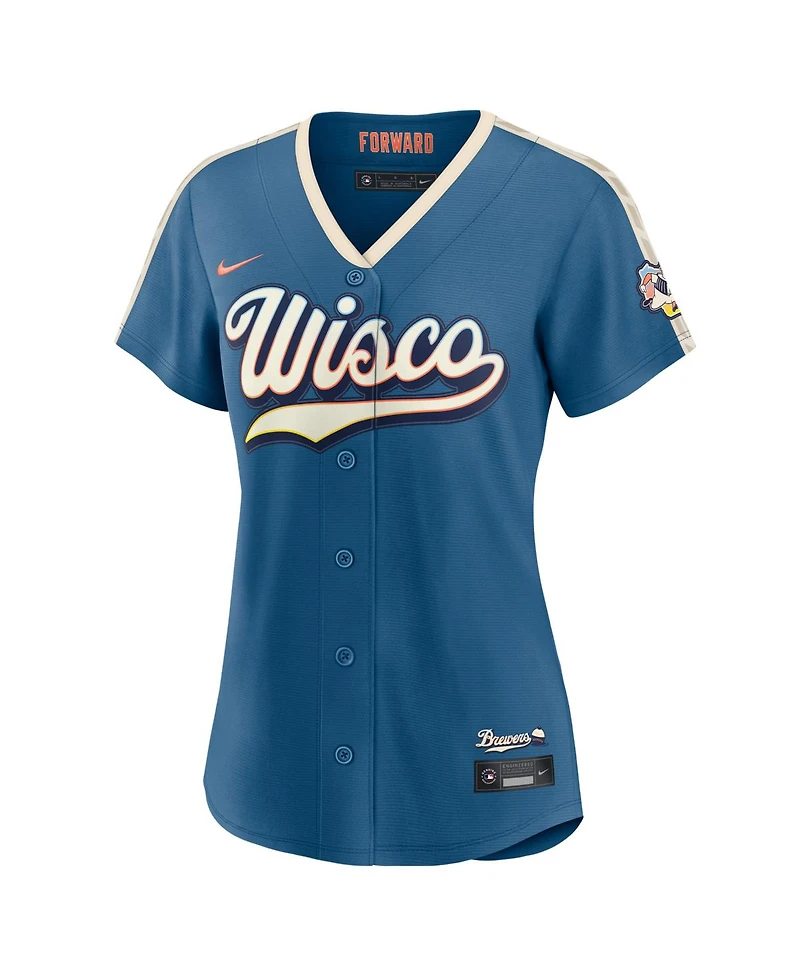 Nike Women's Mineral Blue Milwaukee Brewers 2026 City Connect Stadium Jersey