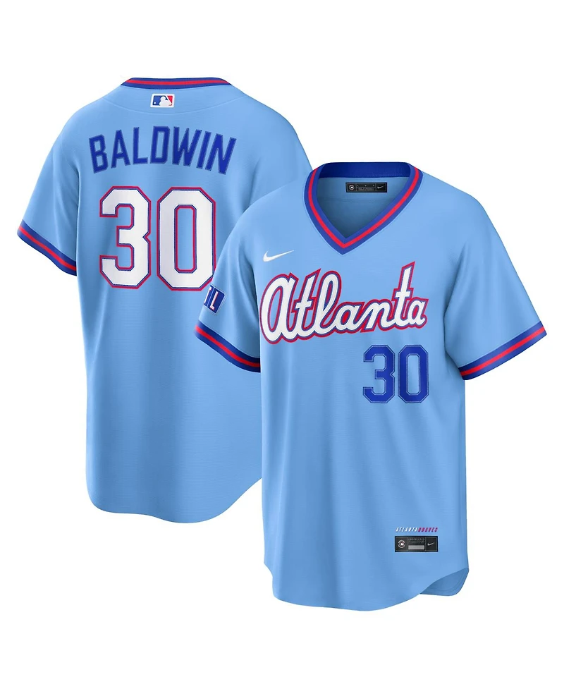 Nike Men's Drake Baldwin Powder Blue Atlanta Braves 2026 City Connect Stadium Jersey