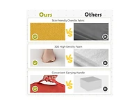 Hongge 6 Piece Baby Climbing Blocks with High-Density Foam and Carrying Handles