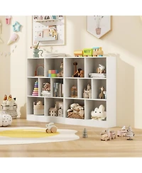 Gouun 7-Section Freestanding Kids Bookshelf for Classroom, Daycare and Nursery