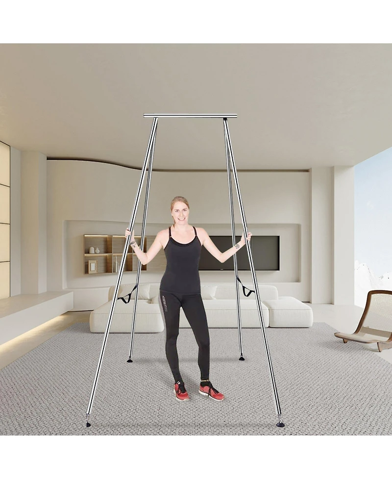 Mecale Aerial Yoga Frame Chrome Steel 551 lbs Capacity