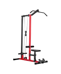 Mecale 2 in 1 Lat Pulldown and Row Cable Machine, 500 Lb Capacity