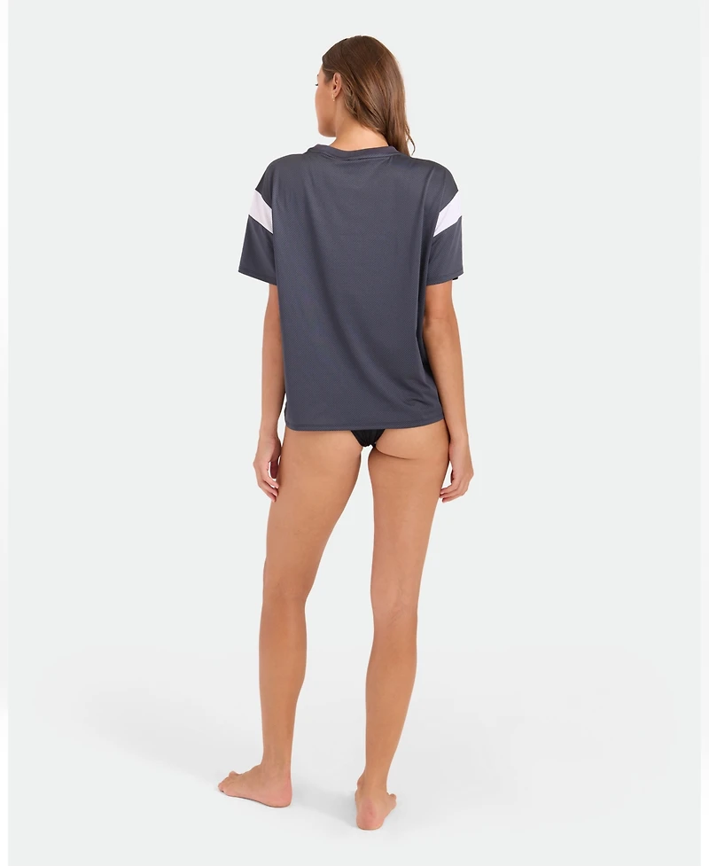Volcom Women's Crewneck Short-Sleeve Swim Cover-Up Jersey