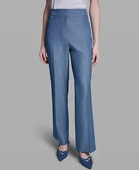 Bcbg Women's High-Rise Wide-Leg Denim Pants