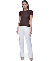 Calvin Klein Women's Crewneck Short-Sleeve Sweater