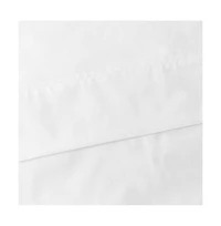 Ellis Classic Tailored Design in a Perma Press Fabric 3" Rod Pocket Tailored Pair with Ties 80"x96" White