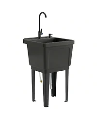 Outsunny Portable Camping Sink, Handwashing Station Basin