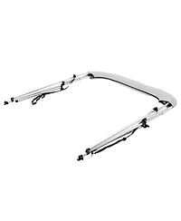 Mecale 4 Bow Bimini Top 8 Ft with Mesh Sidewalls and Aluminum Frame