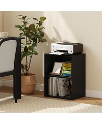 Sugift Two Cube Floor Standing Bookcase with Adjustable Shelf Positions