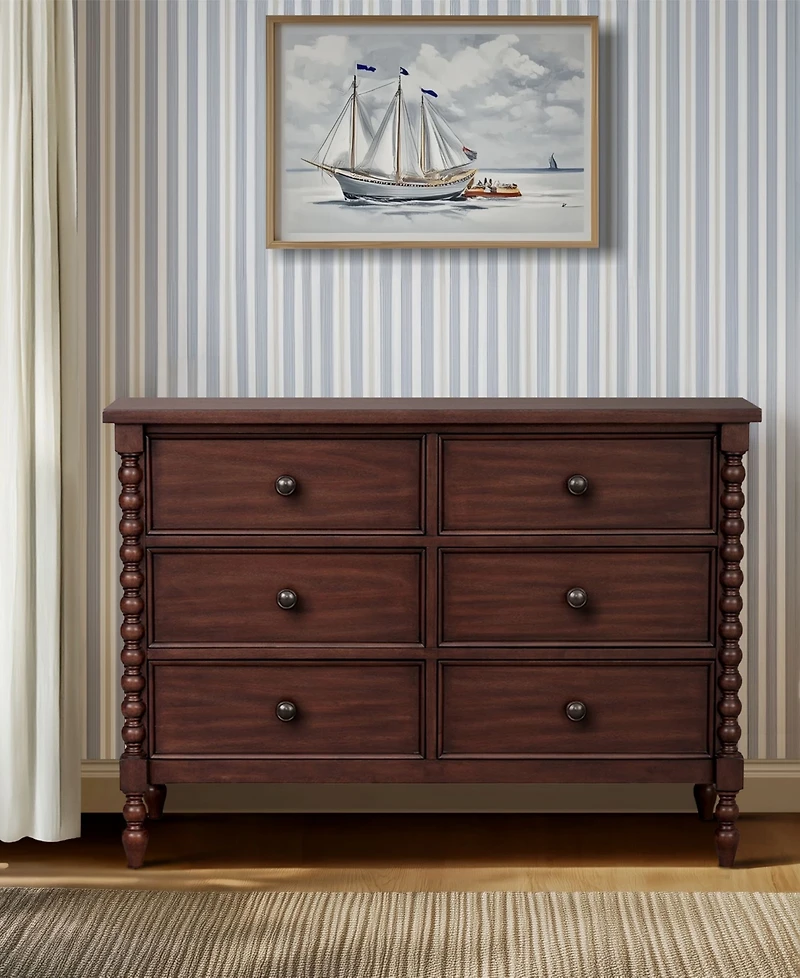 Madison Park Signature Beckett 46" Wood 6-Drawer Dresser