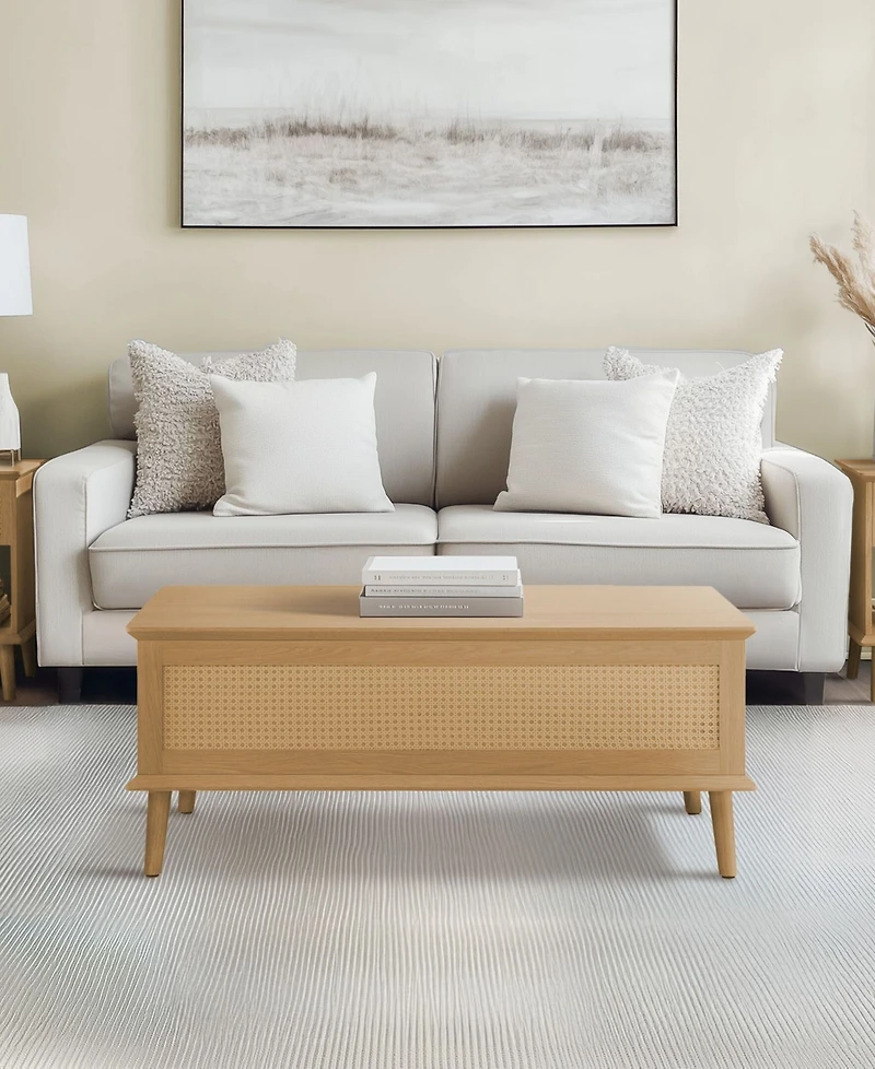 510 Design Teagan 42" Wood Lift-Top Coffee Table