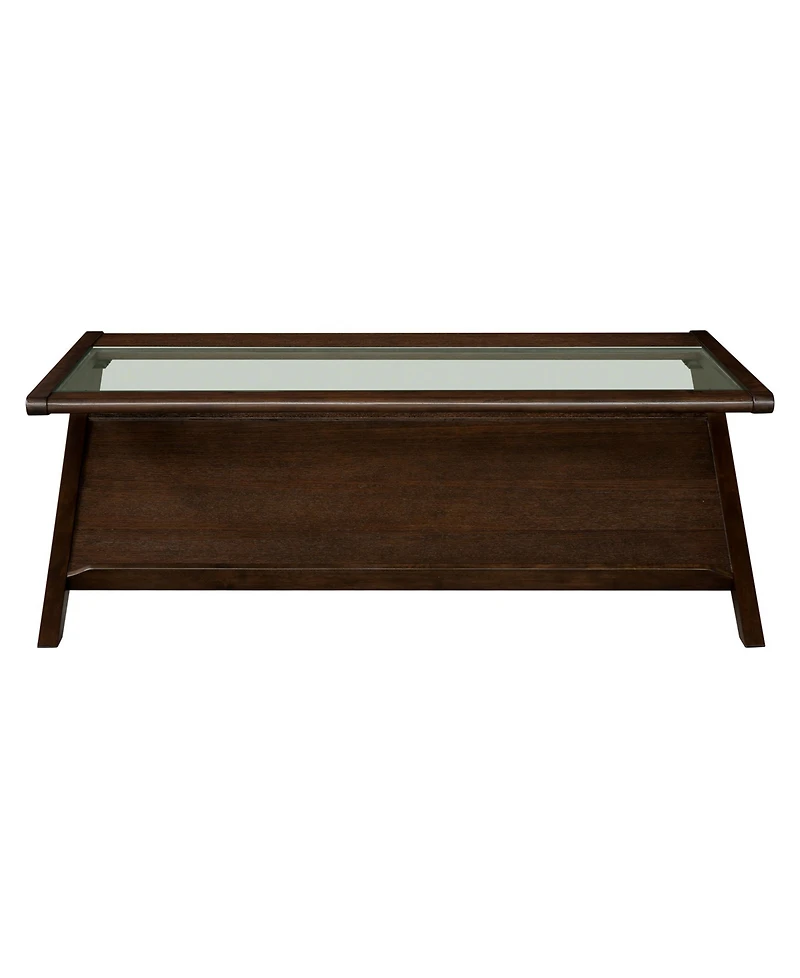 Ink+Ivy Rocket 45" Wood Tempered Glass Sleek Coffee Table