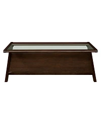 Ink+Ivy Rocket 45" Wood Tempered Glass Sleek Coffee Table