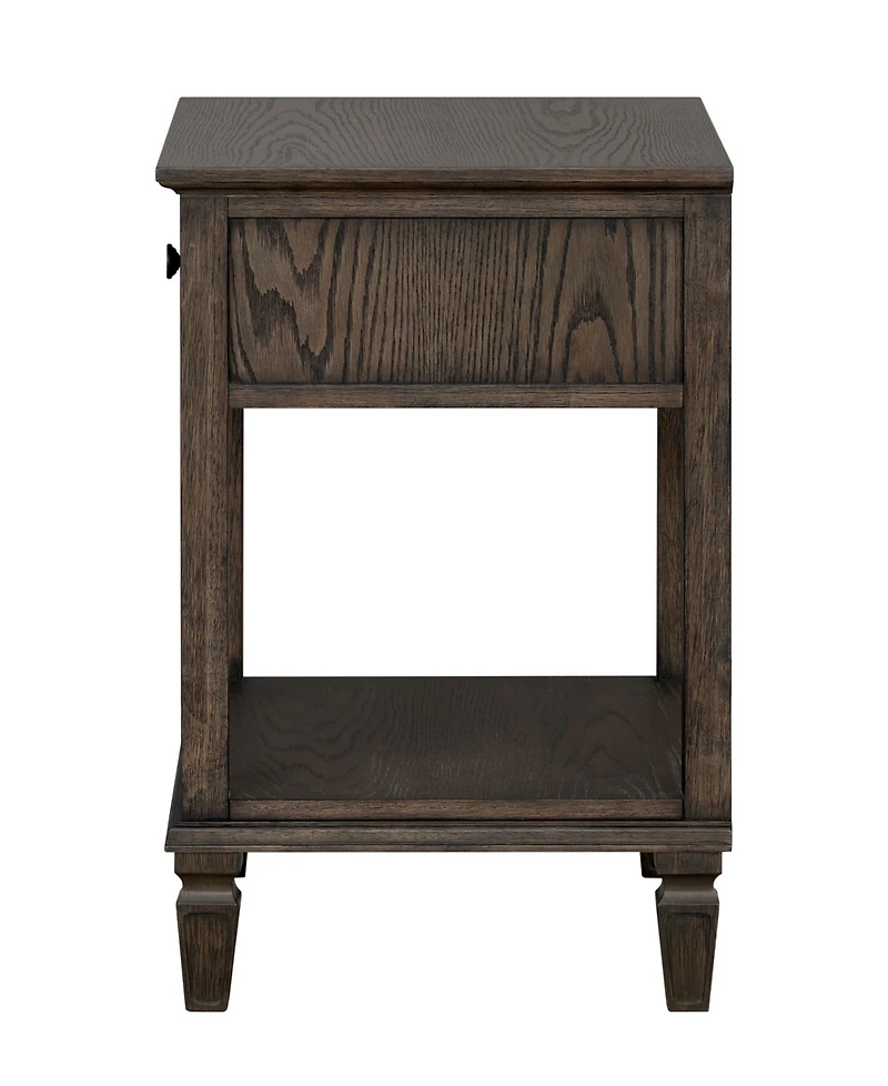 Madison Park Signature Victoria 24" One-Drawer Wood Bedside Table