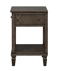 Madison Park Signature Victoria 24" One-Drawer Wood Bedside Table