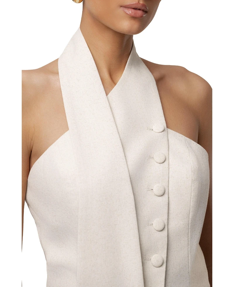 Jluxlabel Women's Asymmetric Scarf Top