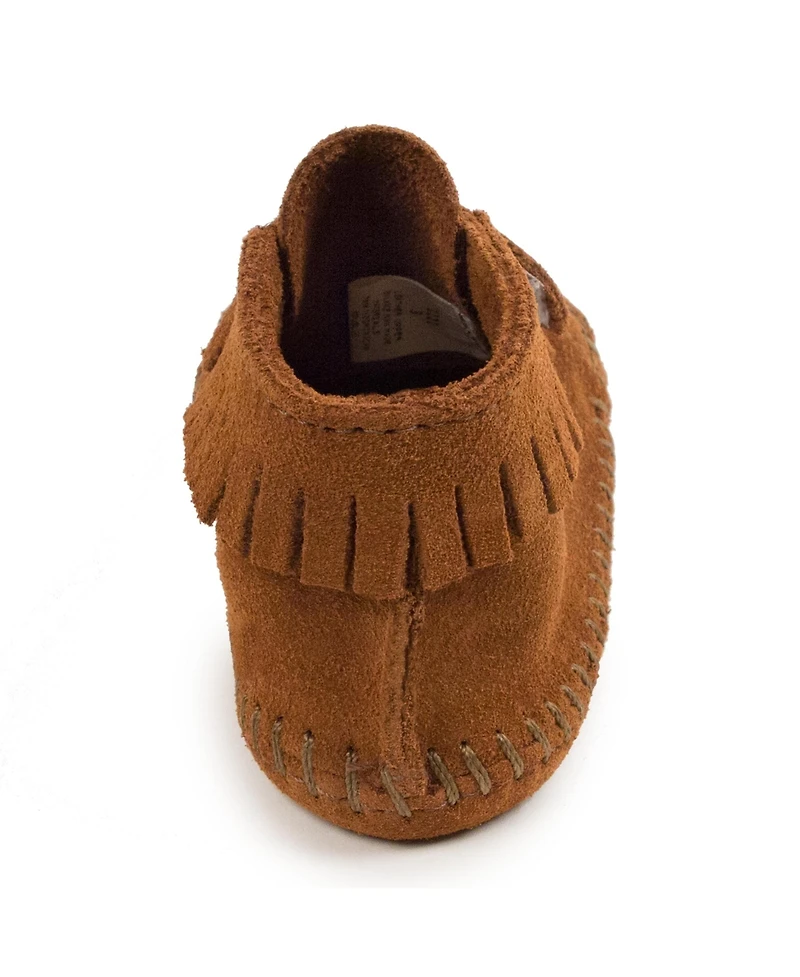 Minnetonka Baby Suede Front Strap Booties