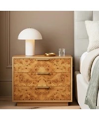 Brightech Alba Mushroom Led Desk Lamp with Frosted Glass Dome Shade