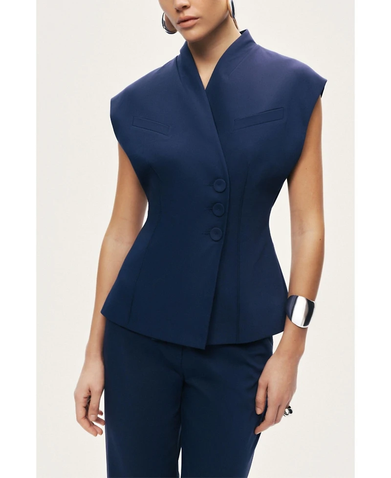 Nocturne Women's Tailored Sleeveless Vest