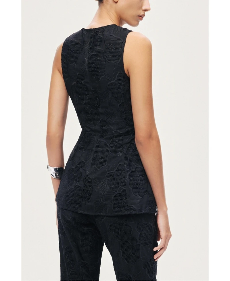 Nocturne Women's Textured Tailored Vest