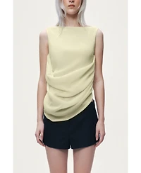 Nocturne Women's Draped Sleeveless Blouse