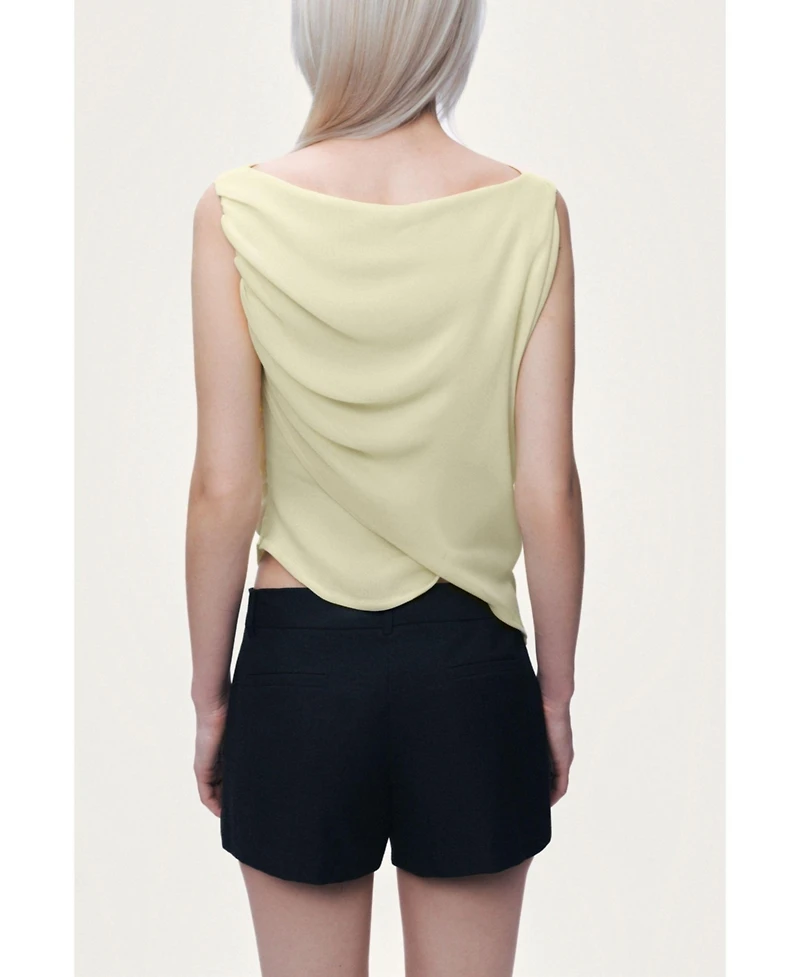Nocturne Women's Draped Sleeveless Blouse