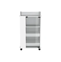 flynama Beaver Bar Cart with Two-Side Shelves