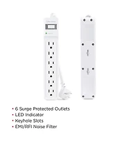 CyberPower Essential Series 6-Outlet Surge Protector with Power Cord