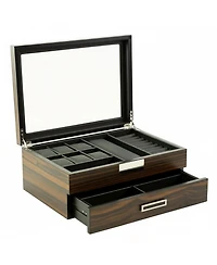 Yigii Executive Unisex Wood Valet Sunglasses Storage