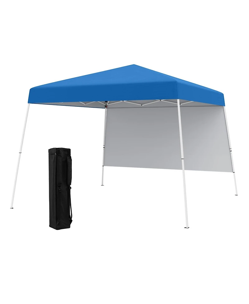 Slickblue Pop up Canopy Tent with 1 Sidewall and Portable Backpack