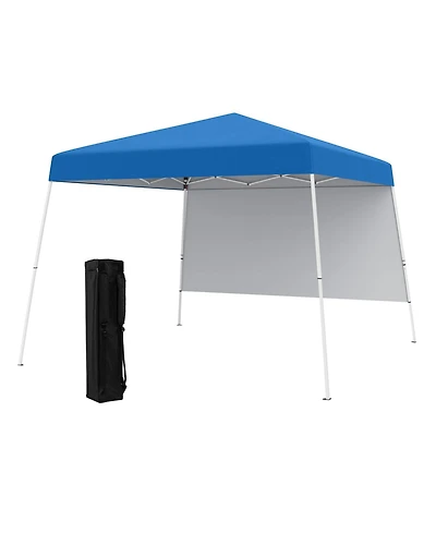 Slickblue Pop up Canopy Tent with 1 Sidewall and Portable Backpack
