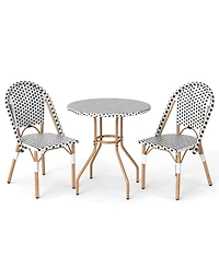 Gouun French Table and Dining Chairs