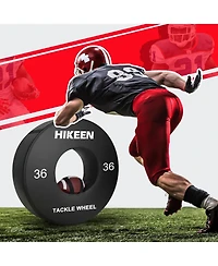 Hikeen Football Tackle Wheel Dummy Denser Softer Foam Tackling Dummies for Football Youth - Tackling Wheel with Straps (1PCS)