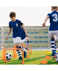 Hikeen Speed Training Hurdles Adjustable Height Agility Training Hurdles for Football, Basketball, Soccer Hurdle Training with