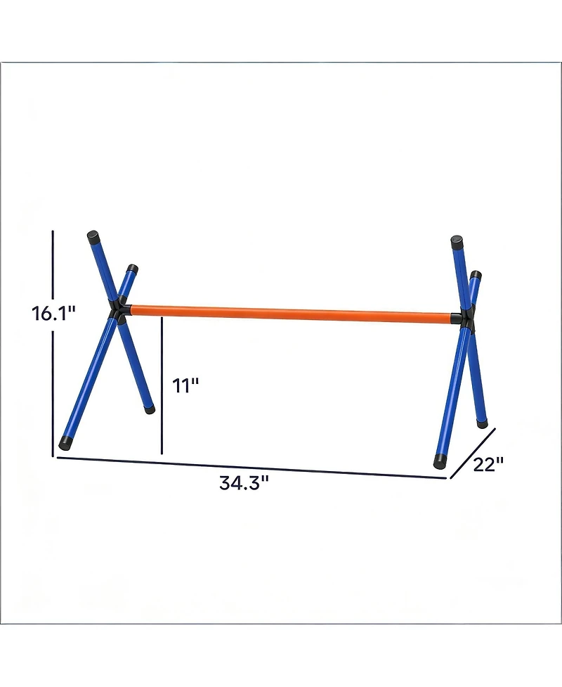 Aostirmotor Pet Agility Training Equipment, Dog Agility Course Set for Backyard, Complete Obstacle Course Kit with Tunnels and Hurdles