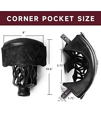 Gse Games & Sports Expert Set of 6 Heavy Duty Pu Leather Billiard Pool Table Pockets