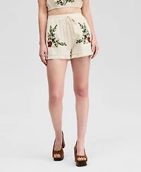 And Now This Women's Floral Embroidered Shorts, Macy's Exclusive