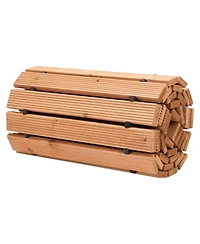 Sugift Wooden Garden Pathway, 8 x 17 , Non-Slip Cedar Outdoor Walkway for Garden