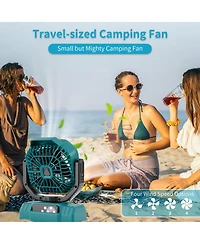 Gnuadz Portable Camping Fan Remote Control Auto Oscillating Outdoor Beach Patio Tent 20000mAh