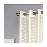 Rt Designers Collection Wanda Box Voile Light Filtering One Grommet Curtain Panel 54" x 90"