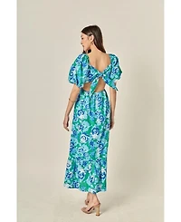 English Factory Women's Tie Back Maxi Dress