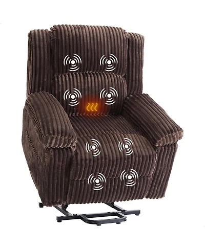 gaomon Power Lift Recliner Chair - Heat and Massage, Electric Plush with Soft Padded Seat, Back Support & Armrests, Designed