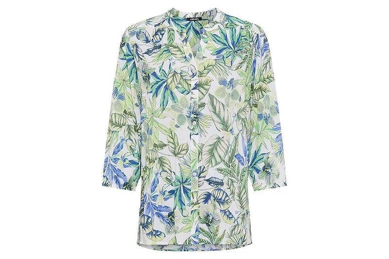 Olsen Women's Botanical Print Tunic Shirt