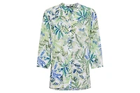Olsen Women's Botanical Print Tunic Shirt