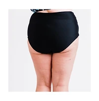 Calypsa Plus High-Waisted Bikini Bottom