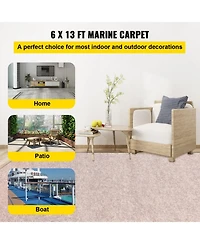Sugift Boat Carpet 6ft x 13.1ft, Waterproof, Marine Grade with Anti-Slip Backing