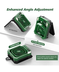 Gnuadz Camping Fan Solar Rechargeable Portable Outdoor Light 10000mAh